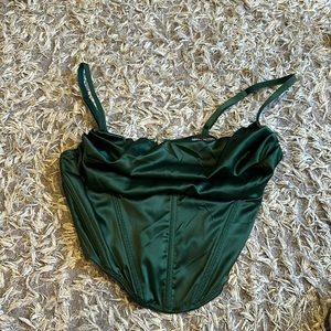 Urban outfitters green corset top